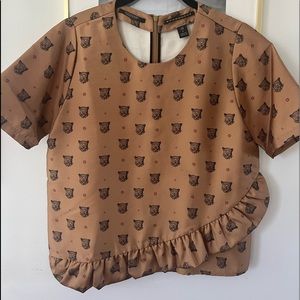 Scotch & Soda ruffle detail top size S